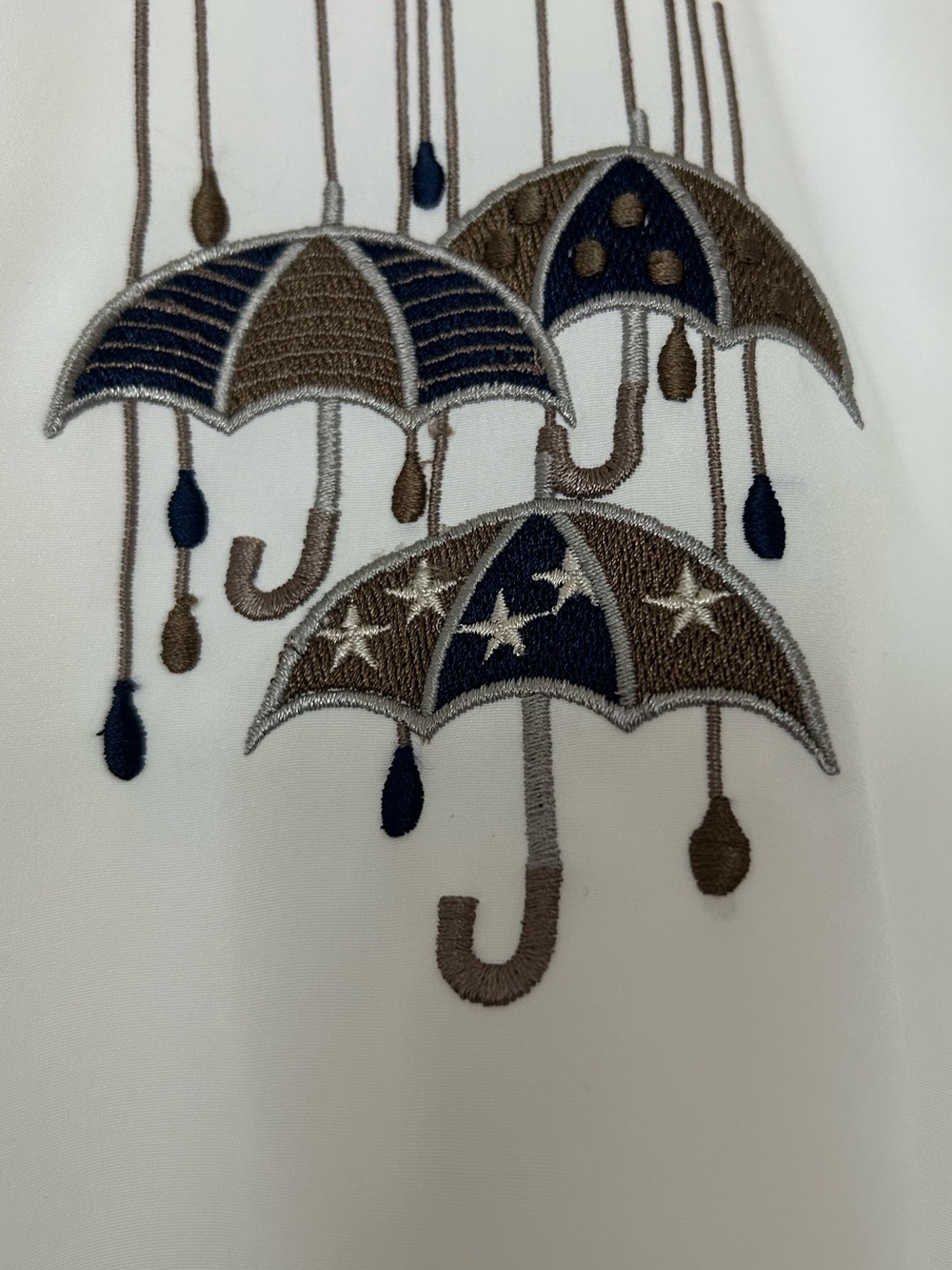 Antels vintage white oversized button up with embroidery - Picture 2 of 11